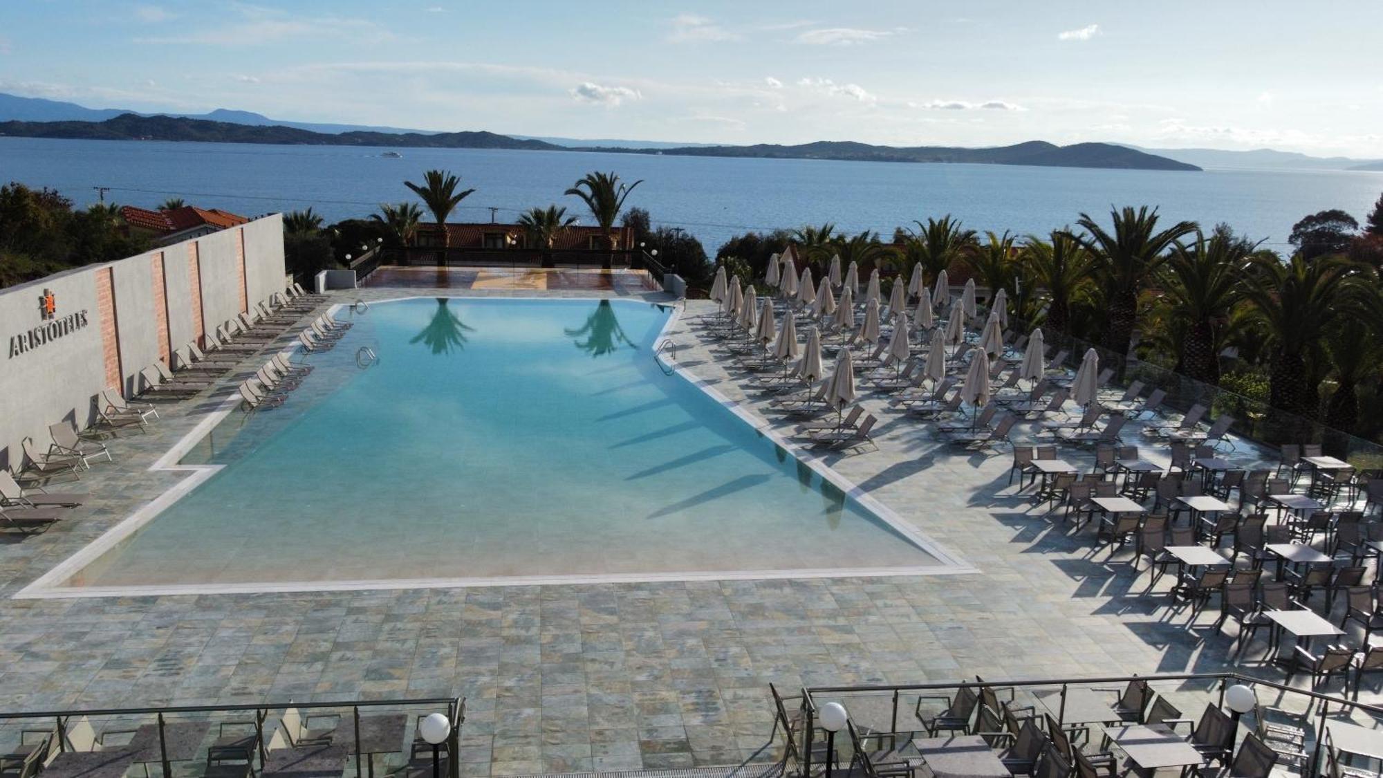 Aristoteles Holiday Hotel And Spa Ouranoupoli Exterior foto